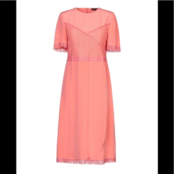 Burberry dress silk and lace (coral/pink) - brand new, never worn, with  tags - threedaughtersproperties.com
